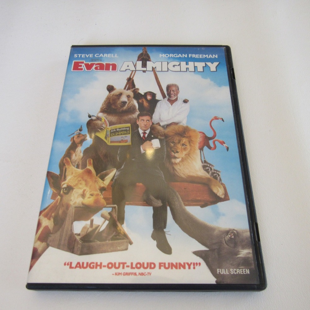 Evan Almighty‎ DVD 2007 Steve Carell Morgan Freeman Full Screen Comedy Movie
